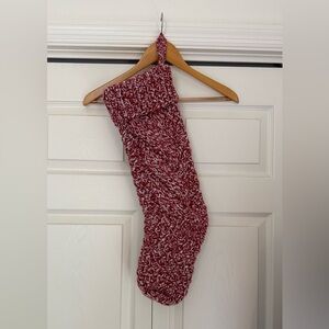 L.L. Bean Red and White Holiday Stocking